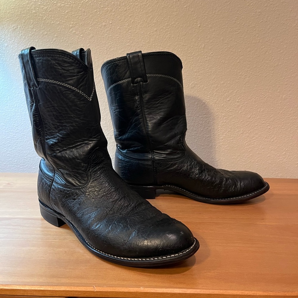Larry Mahan Mens 10.5D 10201 ostrich